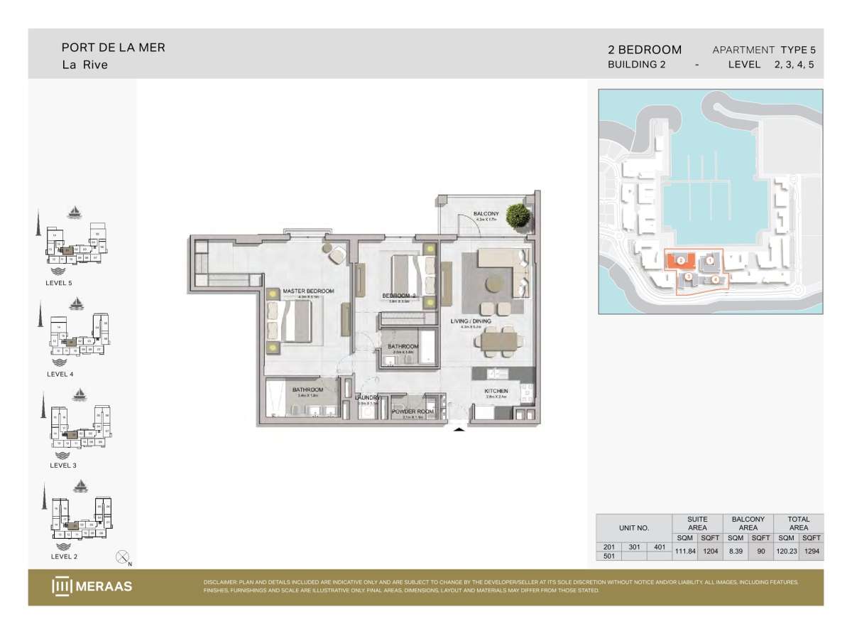Type 5 - Unit 201,301,401,501